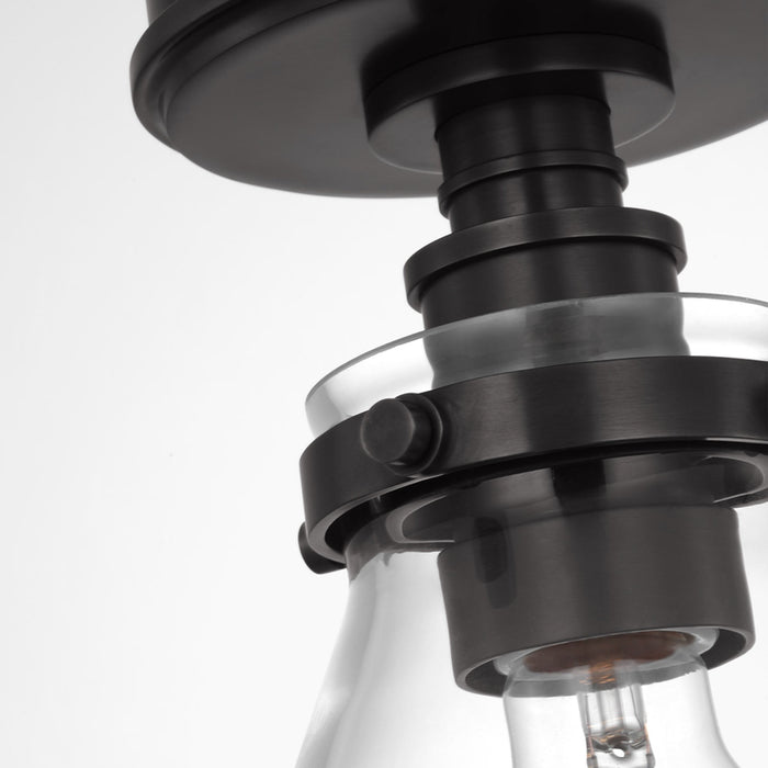 Parkington Conical Flush Mount Ceiling Light in Detail.