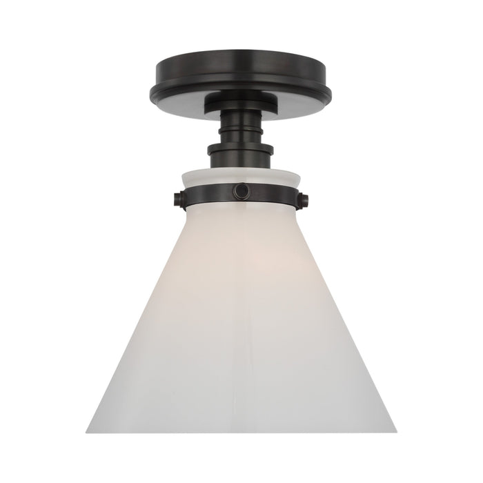 Parkington Conical Flush Mount Ceiling Light in Detail.