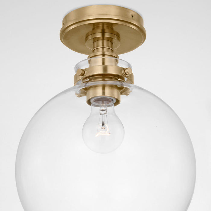 Parkington Globe Flush Mount Ceiling Light in Detail.