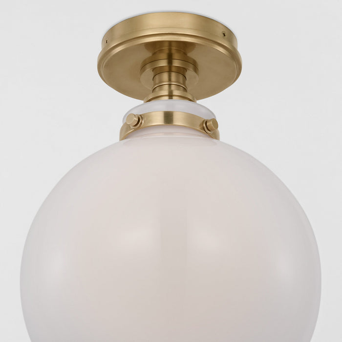 Parkington Globe Flush Mount Ceiling Light in Detail.