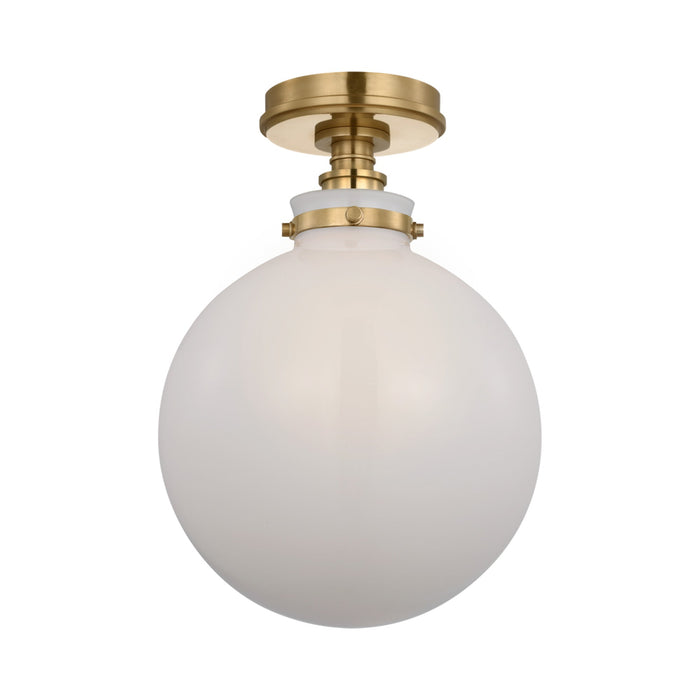 Parkington Globe Flush Mount Ceiling Light in Detail.