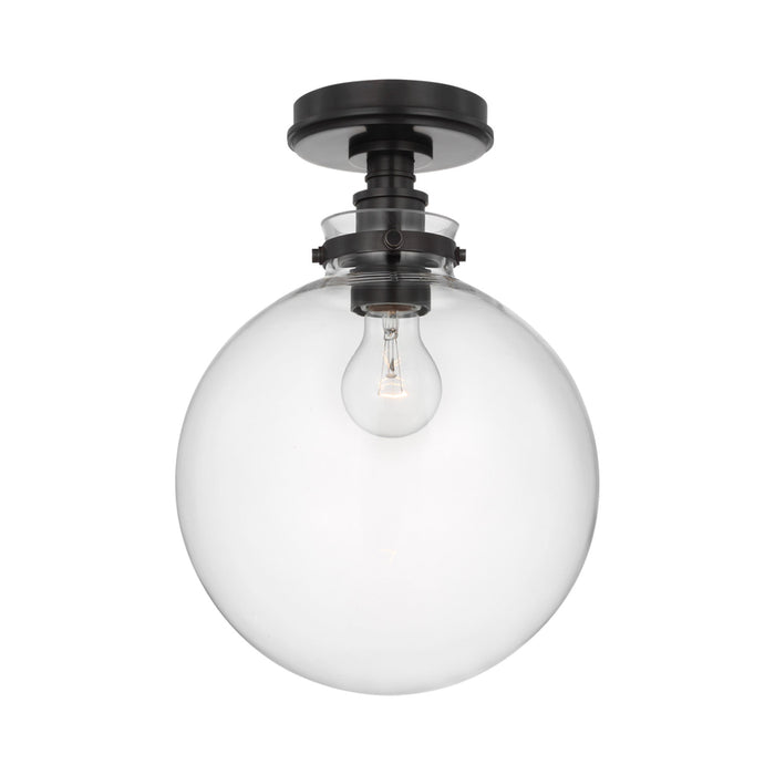 Parkington Globe Flush Mount Ceiling Light in Detail.