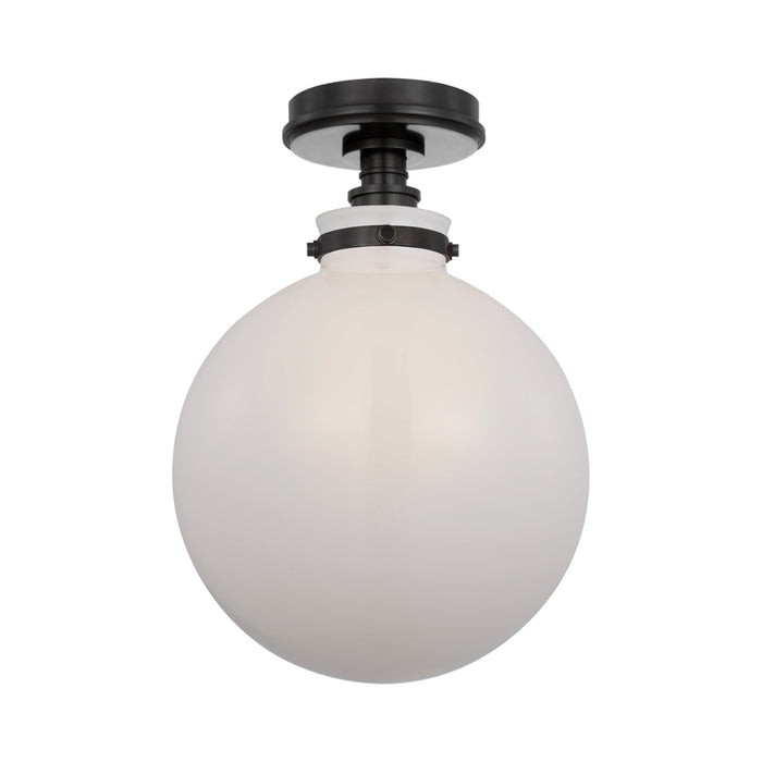 Parkington Globe Flush Mount Ceiling Light in Detail.