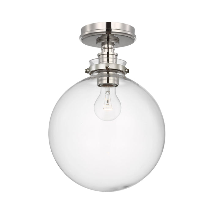 Parkington Globe Flush Mount Ceiling Light in Detail.