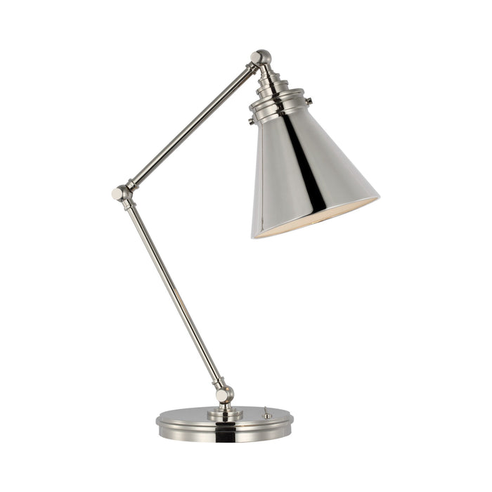 Parkington Table Lamp in Polished Nickel.