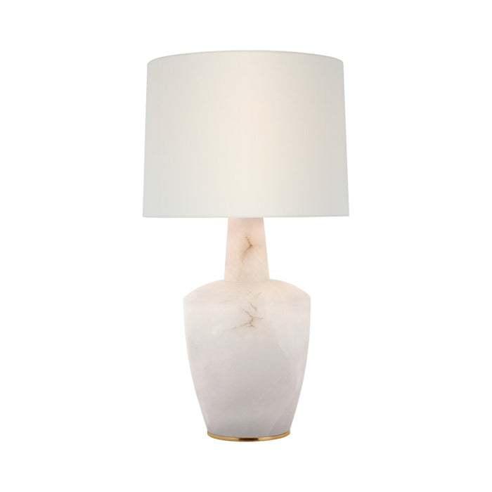 Paros Table Lamp in Alabaster (17-Inch).