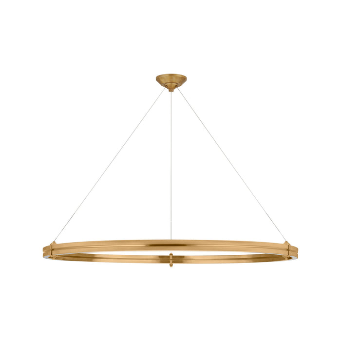 Paxton LED Chandelier in Natural Brass (46-Inch).