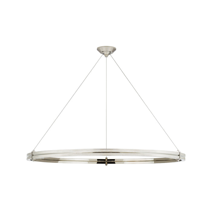 Paxton LED Chandelier in Polished Nickel (46-Inch).