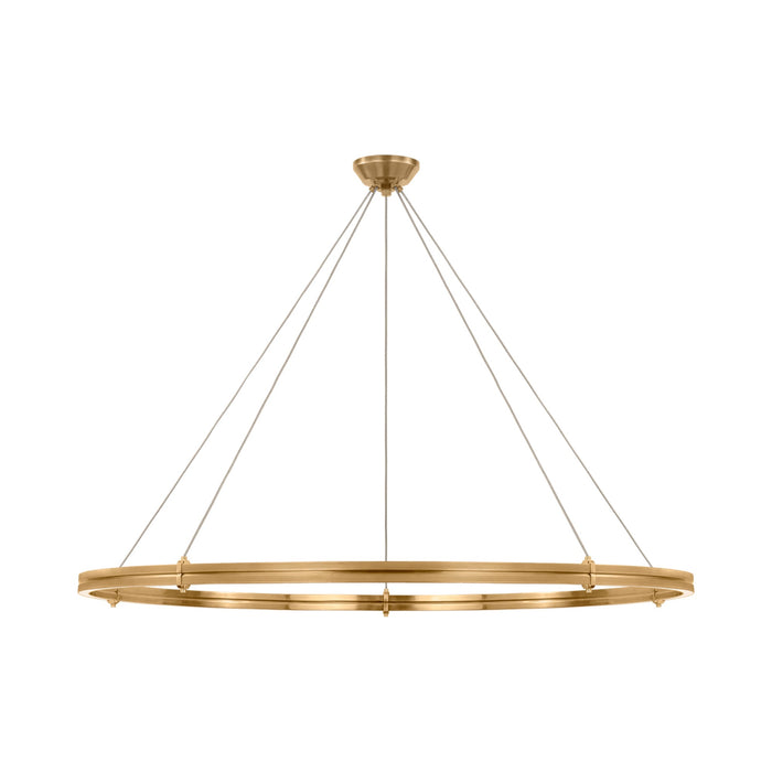 Paxton LED Chandelier in Natural Brass (60-Inch).