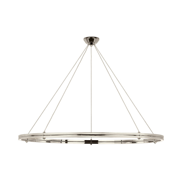 Paxton LED Chandelier in Polished Nickel (60-Inch).