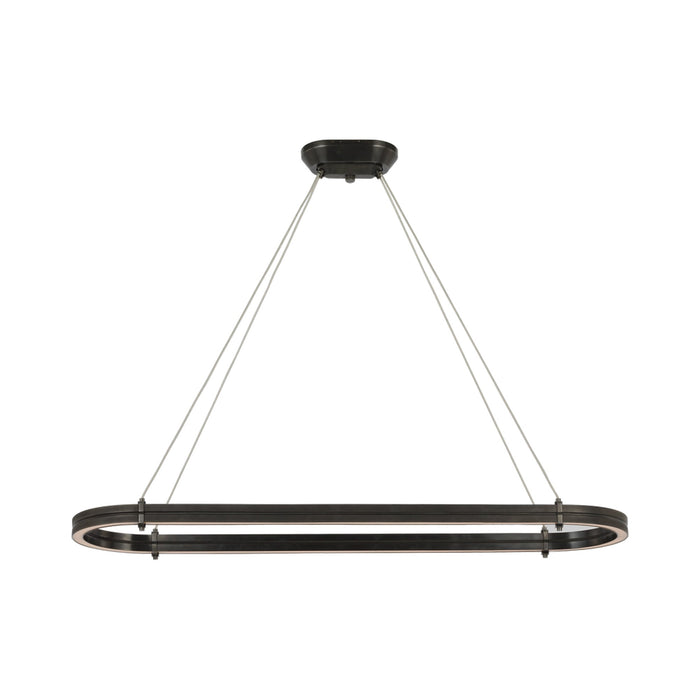 Paxton LED Linear Chandelier in Bronze.