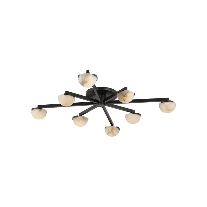 Pedra LED Flush Mount Ceiling Light in Bronze (Large).