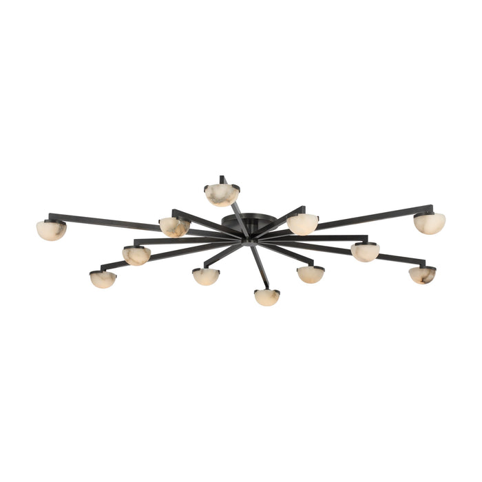 Pedra LED Flush Mount Ceiling Light in Bronze (Grande).