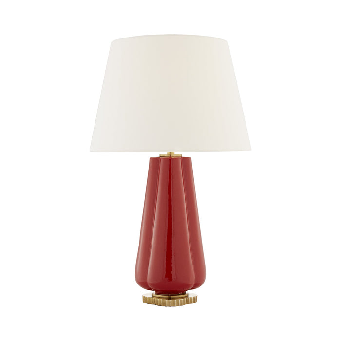 Penelope Table Lamp in Berry Red.