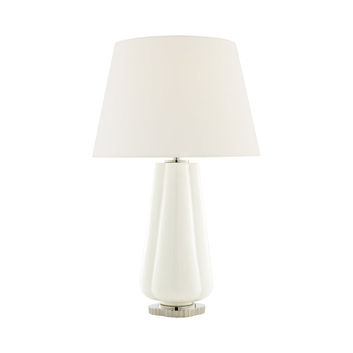 Penelope Table Lamp in White Porcelain.