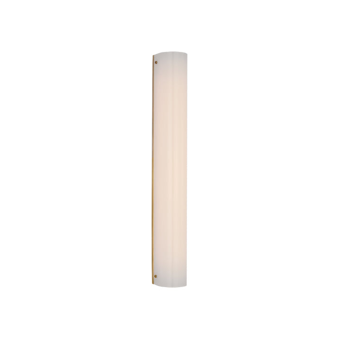 Penhold LED Bath Wall Light in Soft Brass (24-Inch).