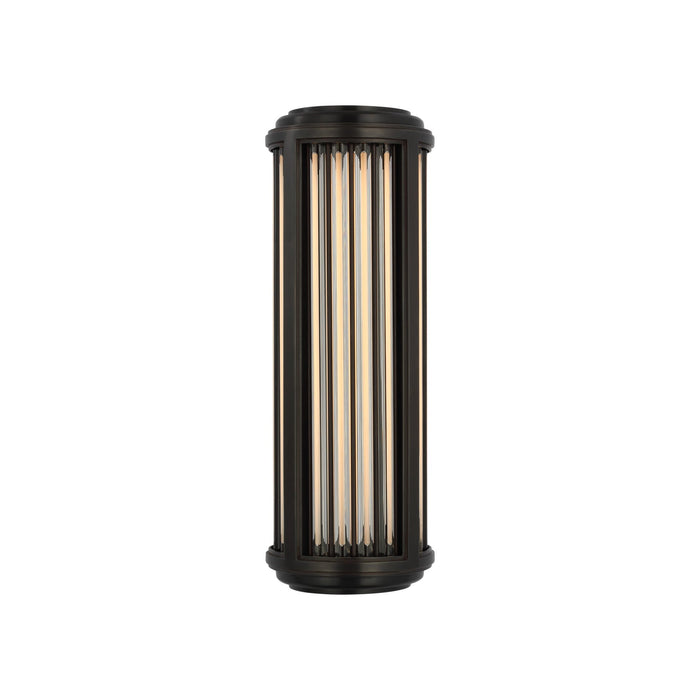 Perren Outdoor LED Wall Light in Bronze/Glass Rods (Small).