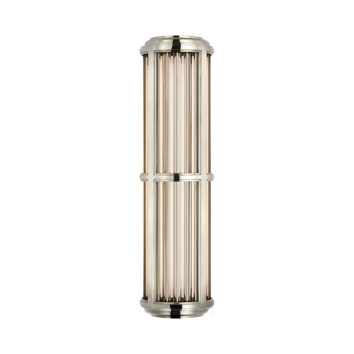 Perren Outdoor LED Wall Light in Polished Nickel/Glass Rods (Medium).