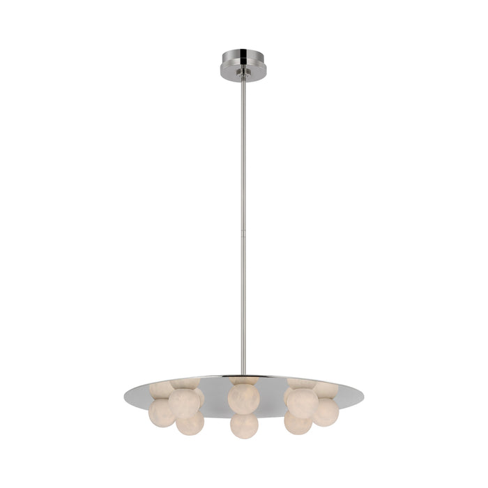 Pertica LED Chandelier in Polished Nickel (8-Light).