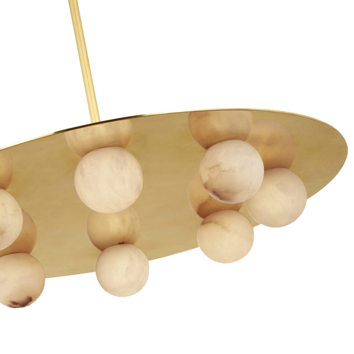 Pertica LED Chandelier in Detail.