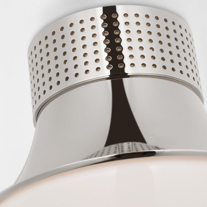 Precision Round Flush Mount Ceiling Light in Detail.