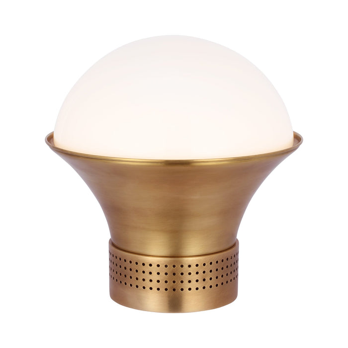 Precision Table Lamp in Antique-Burnished Brass (Medium).