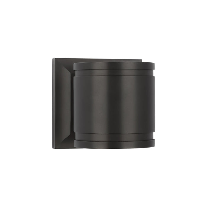 Provo Outdoor LED Wall Light in Matte Black (4.5-Inch).