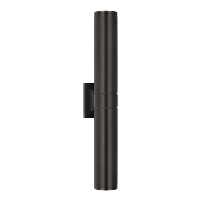 Provo Outdoor LED Wall Light in Matte Black (28-Inch).