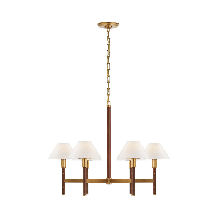 Radford Chandelier in Natural Brass and Natural Rift Oak (1-Tier).