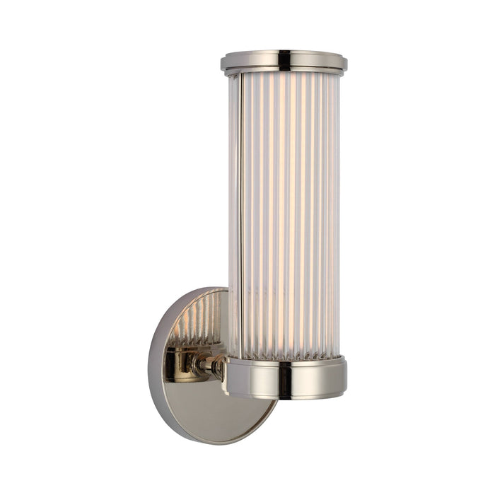 Ranier LED Bath Wall Light in Polished Nickel (10.5-Inch).