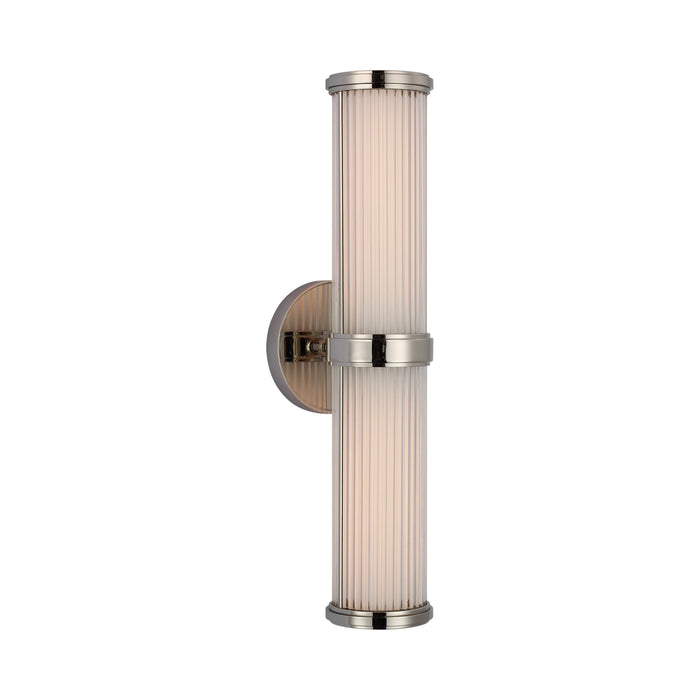 Ranier LED Bath Wall Light in Polished Nickel (16.75-Inch).