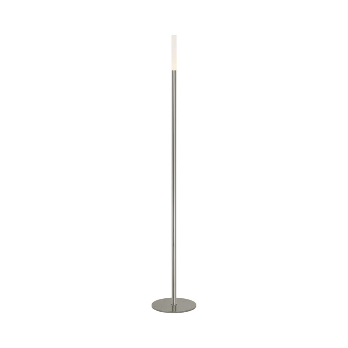 Rousseau LED Floor Lamp in Polished Nickel.