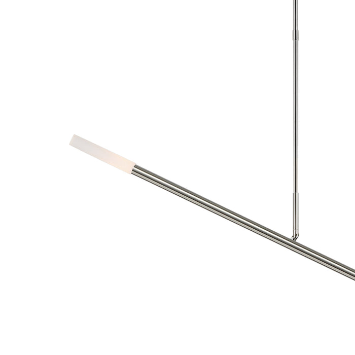 Rousseau LED Linear Chandelier in Detail.