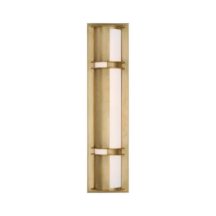 Strever LED Bath Wall Light in Natural Brass (18-Inch).