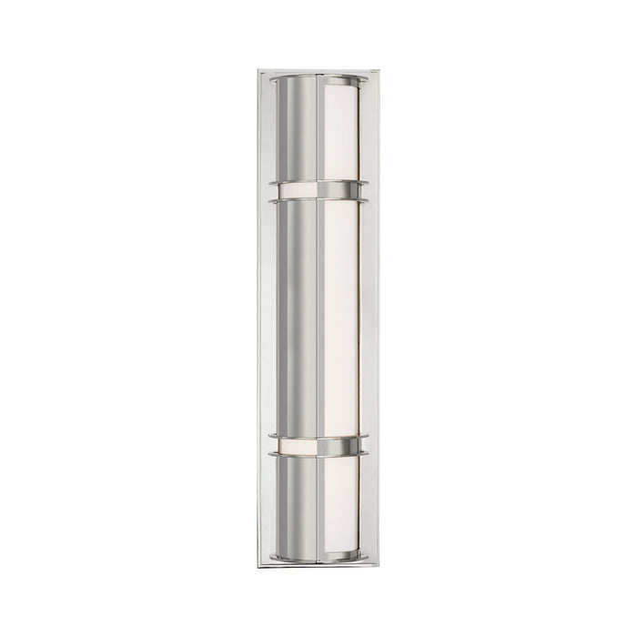 Strever LED Bath Wall Light in Polished Nickel (18-Inch).