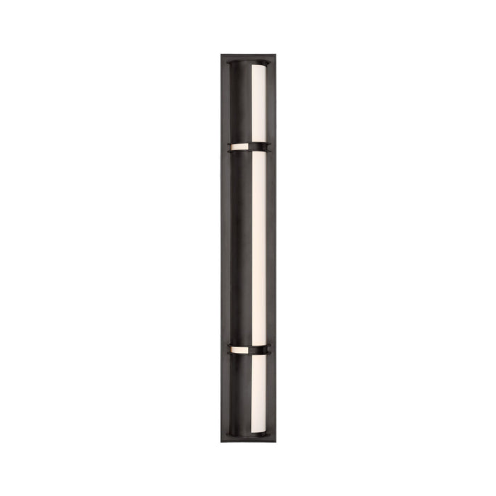 Strever LED Bath Wall Light in Bronze (32-Inch).