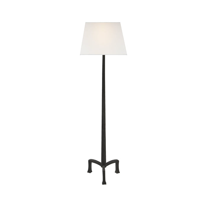 Strie Floor Lamp in Aged Iron.