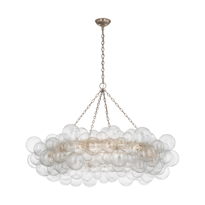 Talia Ring Chandelier in Burnished Silver Leaf (53.5-Inch).