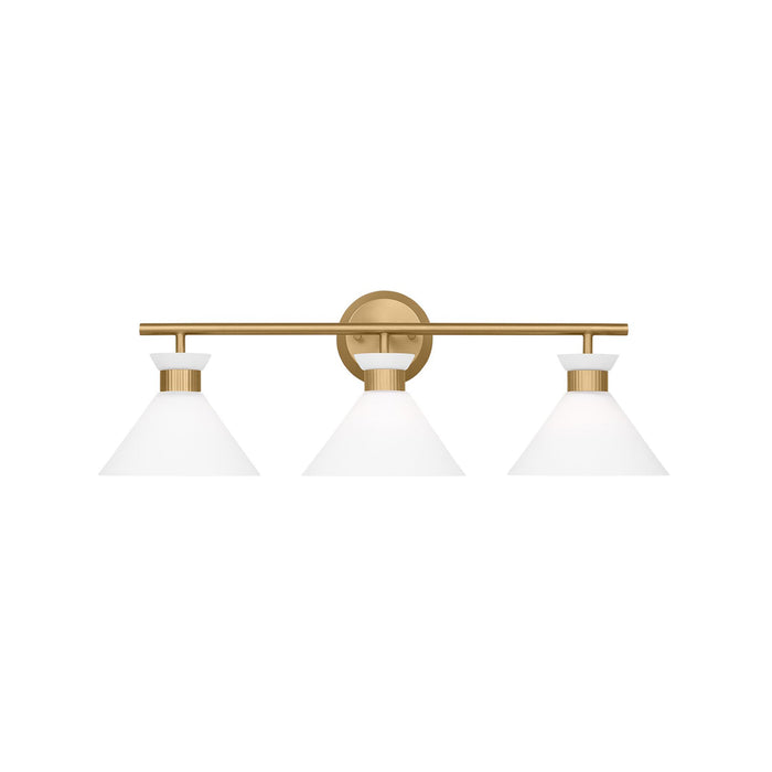 Belcarra Bath Vanity Light in Satin Brass (3-Light).