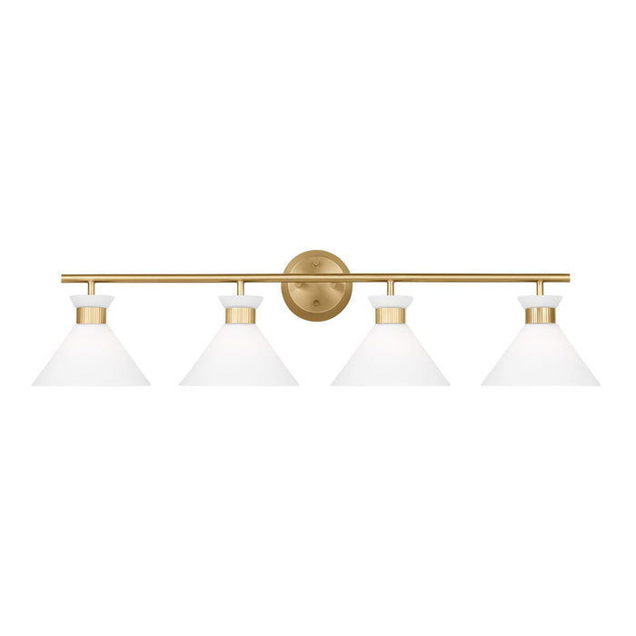 Belcarra Bath Vanity Light in Satin Brass (4-Light).