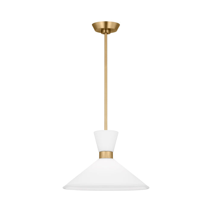 Belcarra Pendant Light in Satin Brass (Medium).