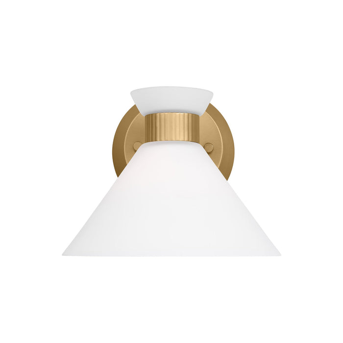 Belcarra Wall Light in Satin Brass.