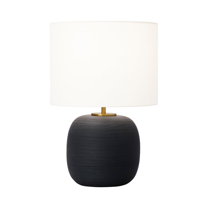 Fanny LED Table Lamp in Rough Black (Wide).