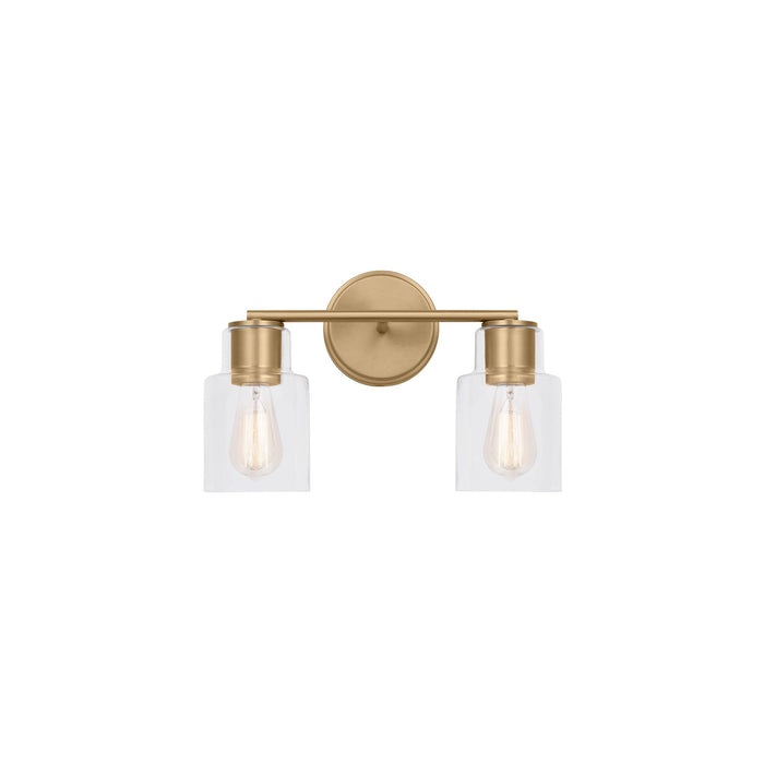 Sayward Bath Vanity Light in Satin Brass (2-Light).