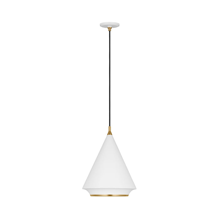 Stanza Pendant Light in Matte White (Large).