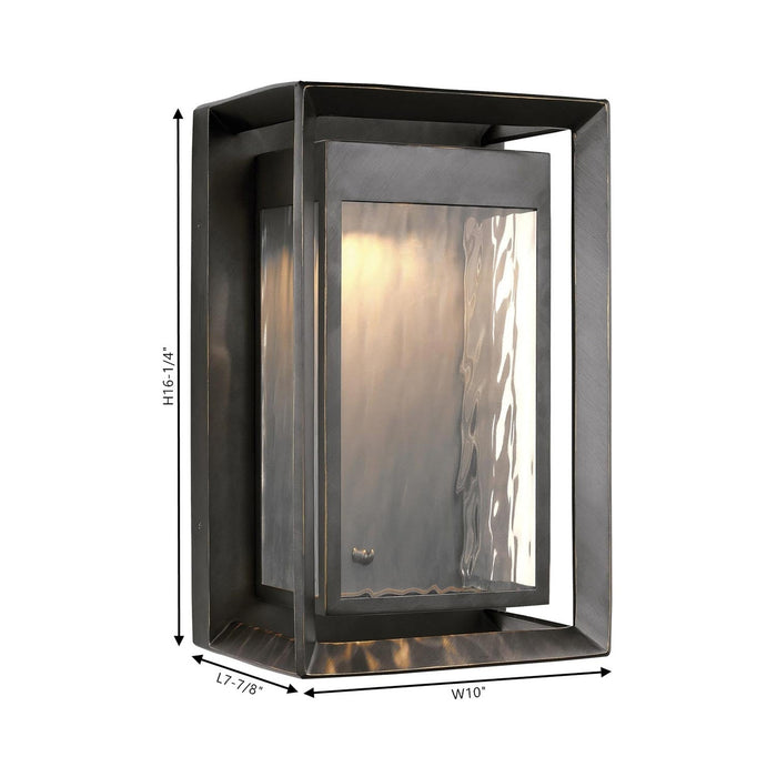 Urbandale Outdoor LED Wall Light - line drawing.