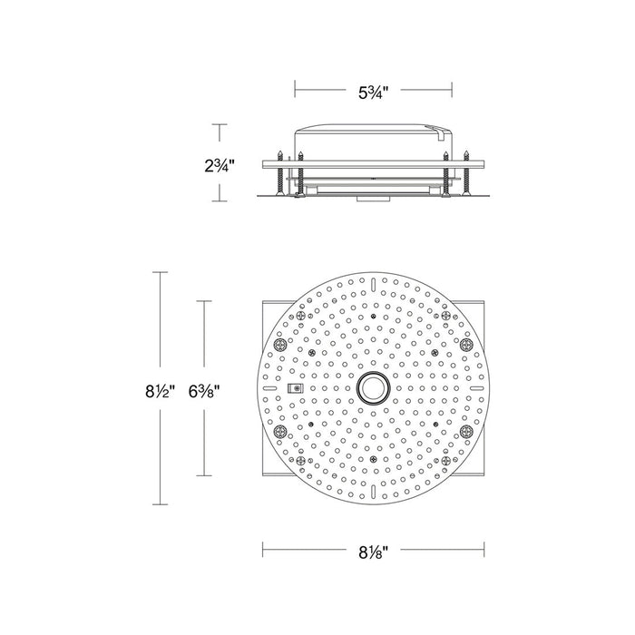 Aetehr Atomic Round Housing - line drawing.