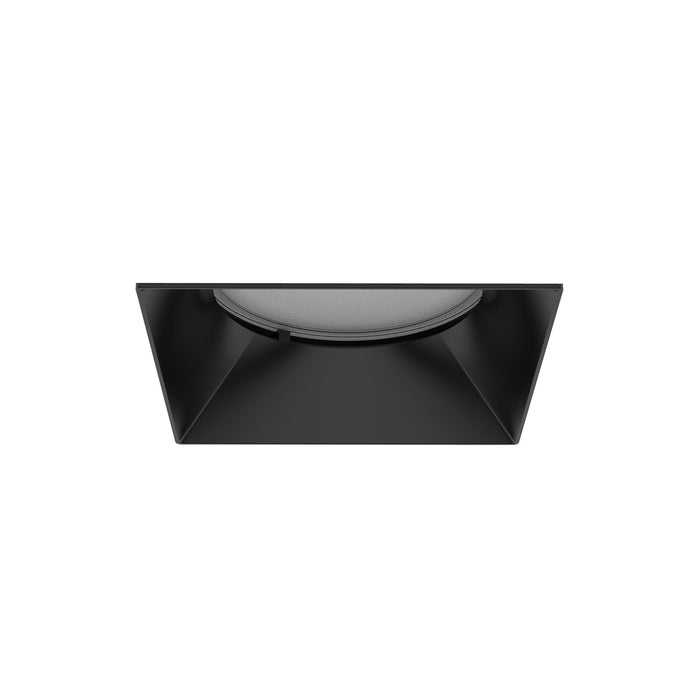 Aether Atomic Square Downlight Recessed Light in Black.
