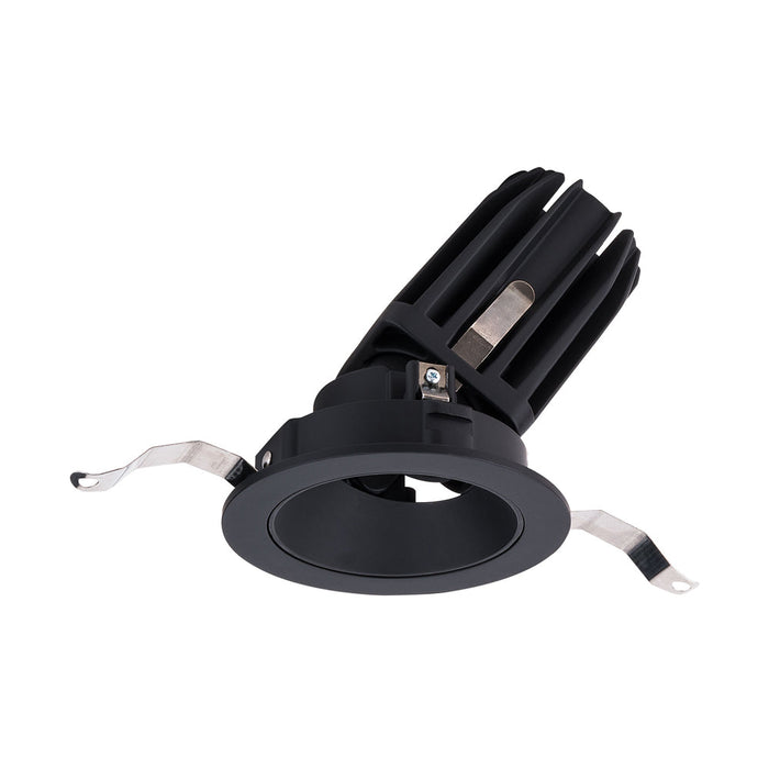 FQ 2" Round Adjustable LED Recessed Light in Black (Adjustable Trim).