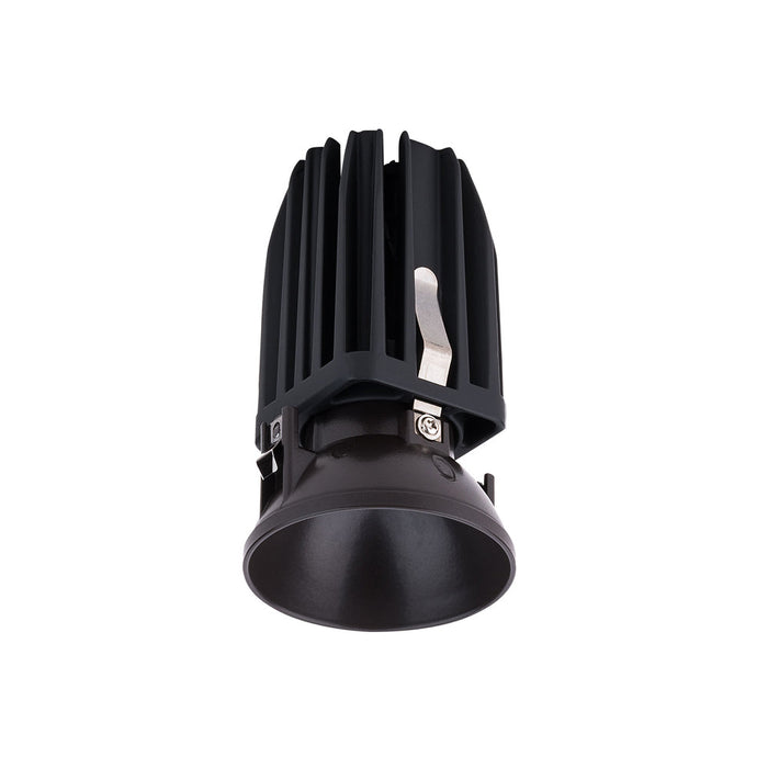 FQ 2" Round Adjustable LED Recessed Light in Dark Bronze (Downlight Trimless).